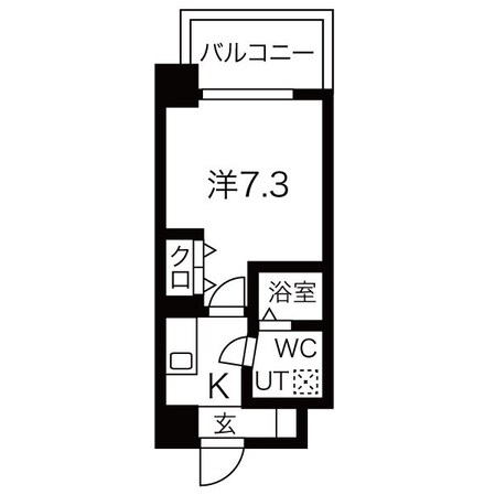 リヴィアス難波ルーチェの物件間取画像